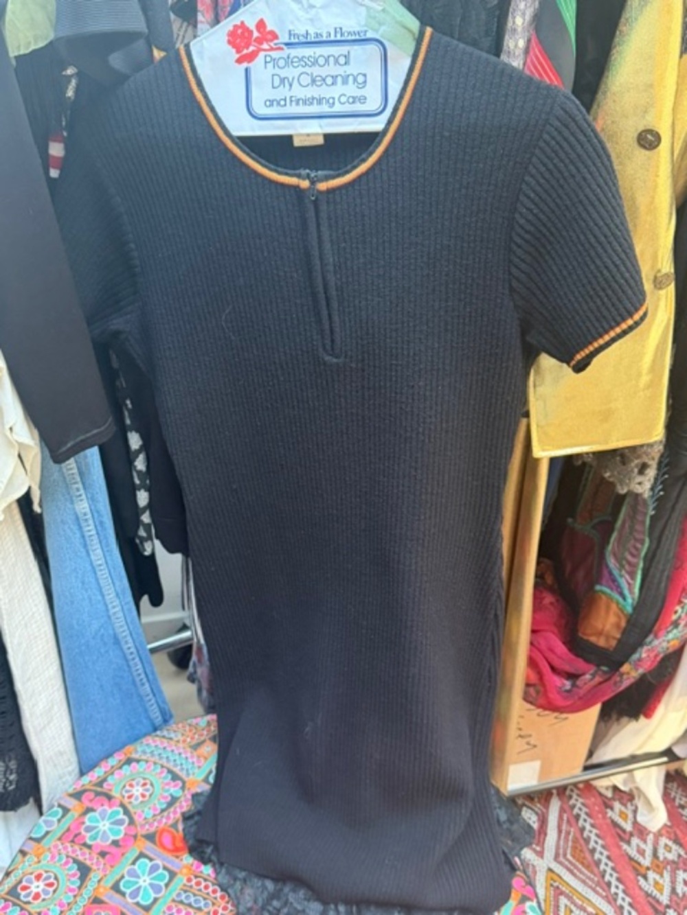 Vtg Saks Knit Dress